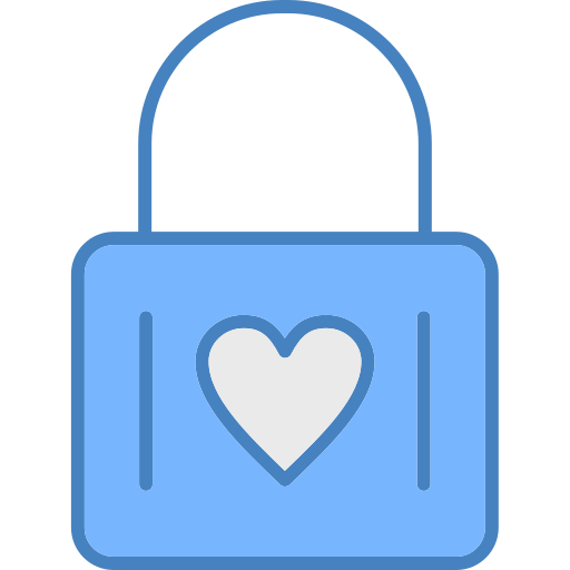 bloqueo de corazón icono gratis