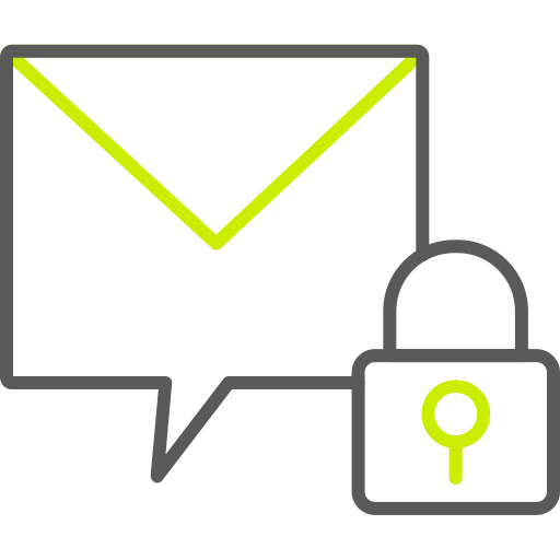 message privé Icône gratuit