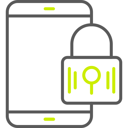 seguridad de los teléfonos inteligentes icono gratis