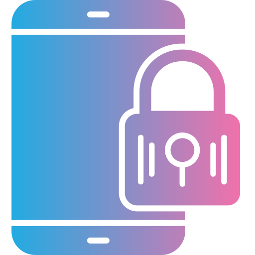 seguridad de los teléfonos inteligentes icono gratis
