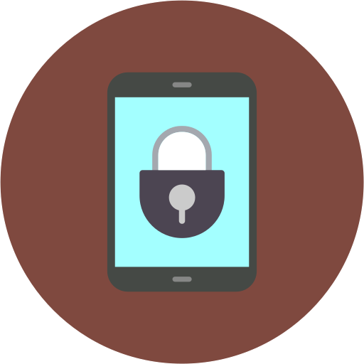 seguridad de los teléfonos inteligentes icono gratis