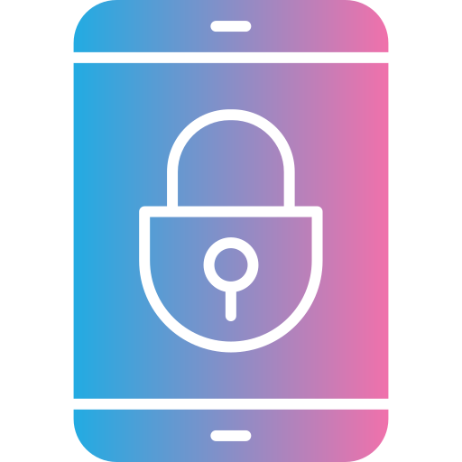 seguridad de los teléfonos inteligentes icono gratis