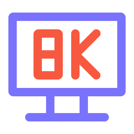 8k free icon 8k free icon