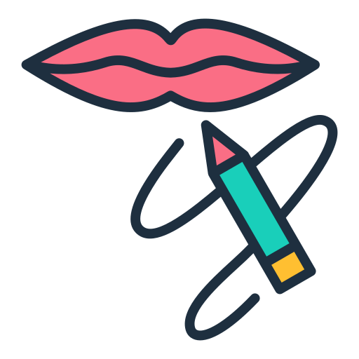 delineador de labios icono gratis