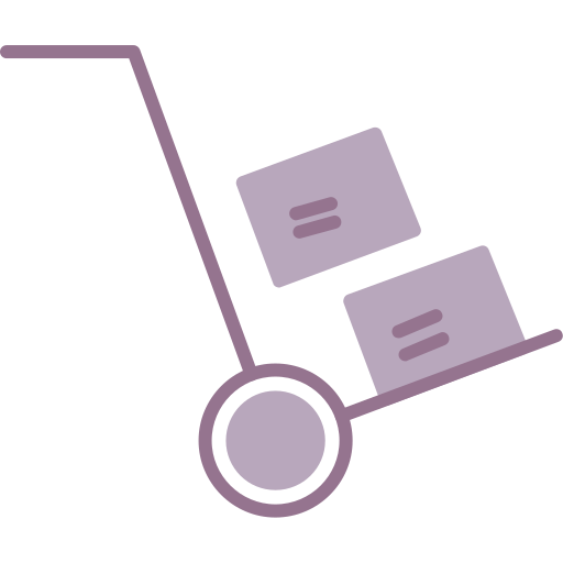 Hand truck free icon