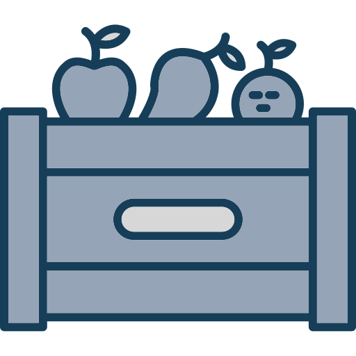 caja de fruta icono gratis