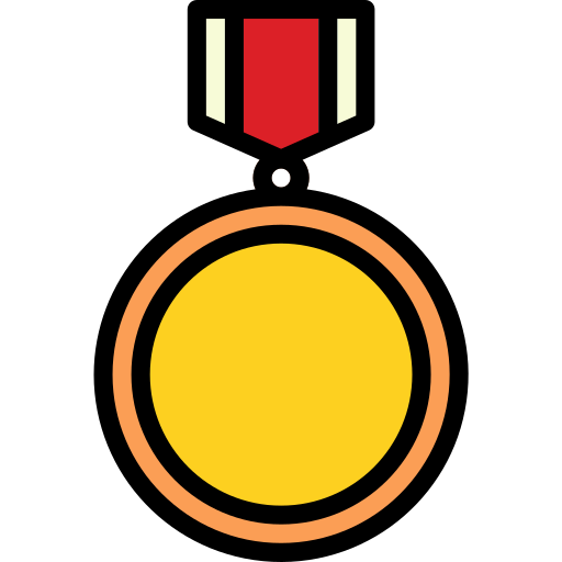 Medal Iconixar Lineal Color icon