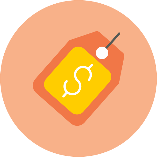 Price tag free icon