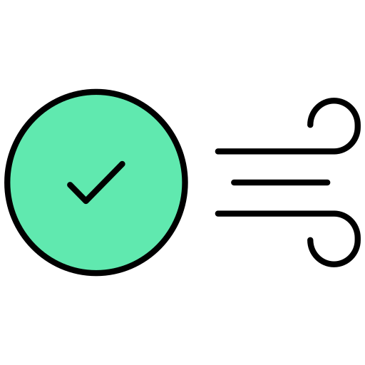 Clean air free icon Clean air free icon