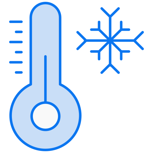 temperatura fría icono gratis