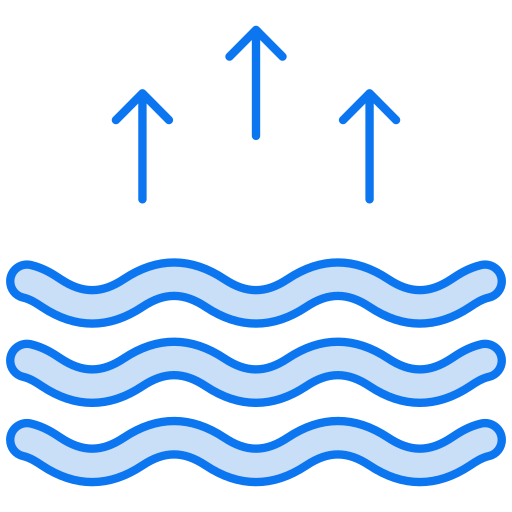 proceso de evaporación icono gratis