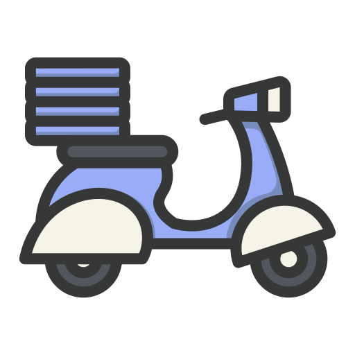 Pizza delivery free icon