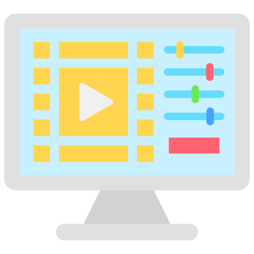Video editing free icon