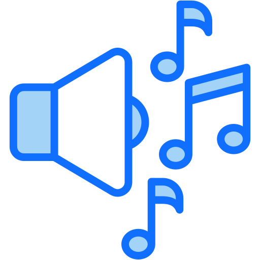 música de audio icono gratis