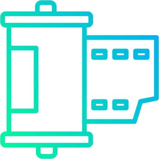película de cámara icono gratis