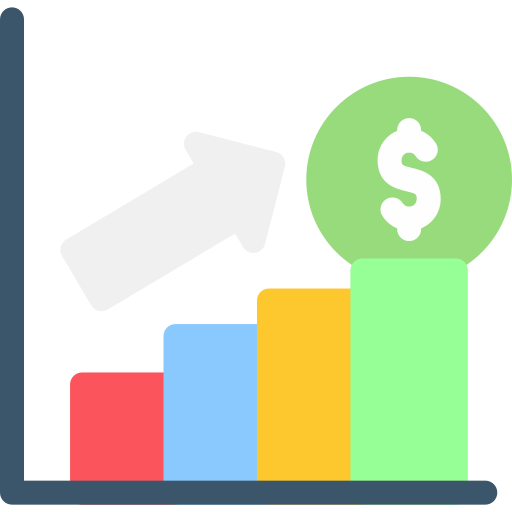 ganancia icono gratis