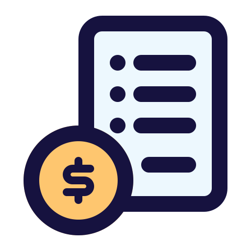 presupuesto icono gratis