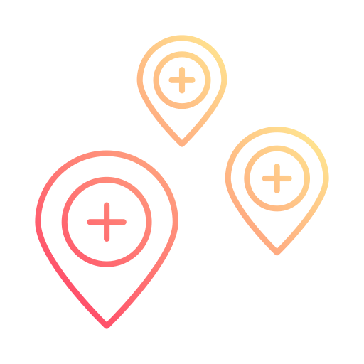 ubicación del hospital icono gratis