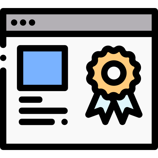 Certificado grátis ícone Certificado grátis ícone