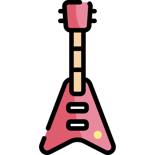 Guitarra elétrica grátis ícone