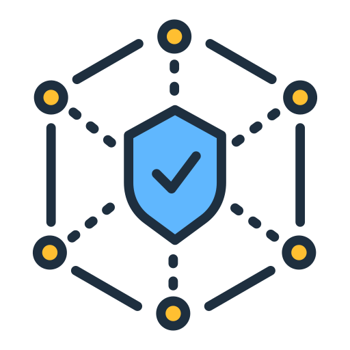 seguridad de la red icono gratis