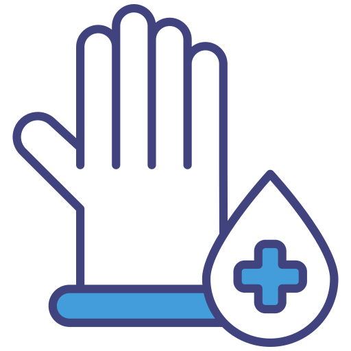 guante médico icono gratis