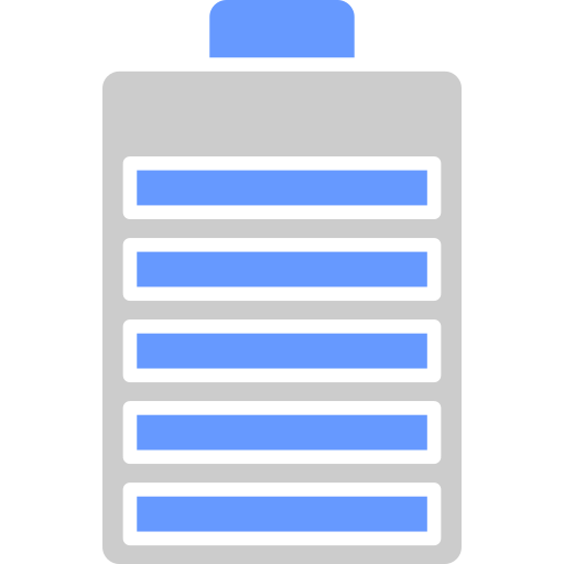 barra de batería icono gratis