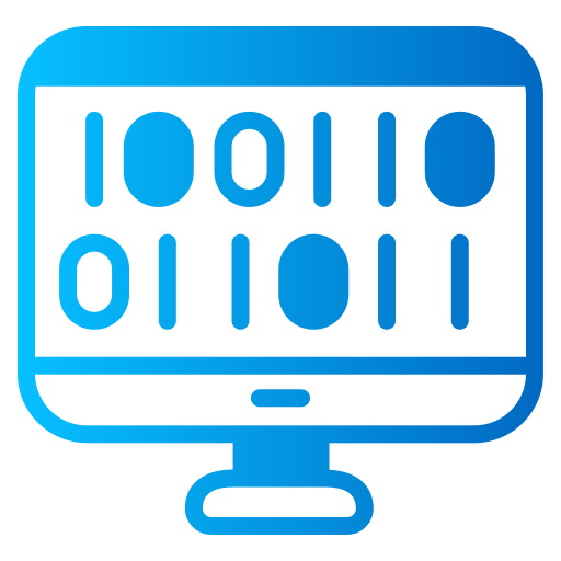 código binario icono gratis