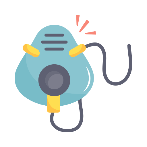 호흡 마스크 무료 아이콘