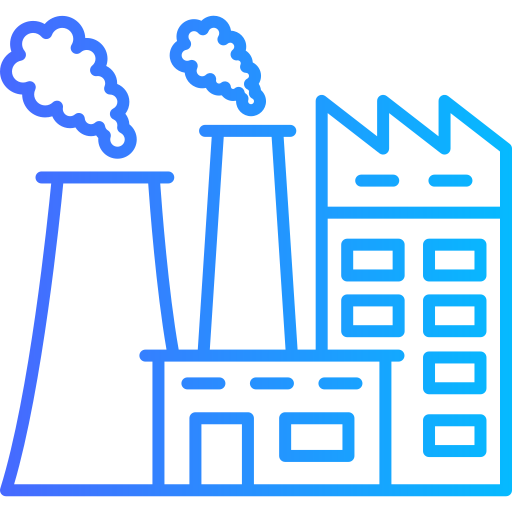 edificio de fábrica icono gratis