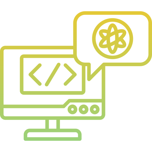 ciencias de la computación icono gratis
