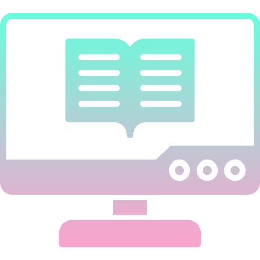 aprendizaje en línea icono gratis