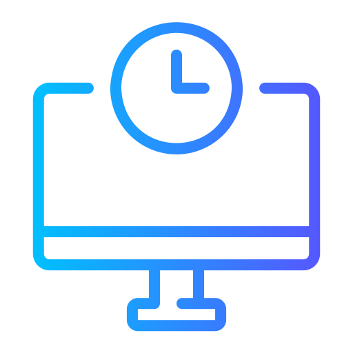 tiempo de trabajo icono gratis