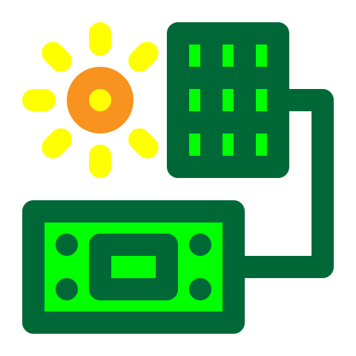 energía solar icono gratis