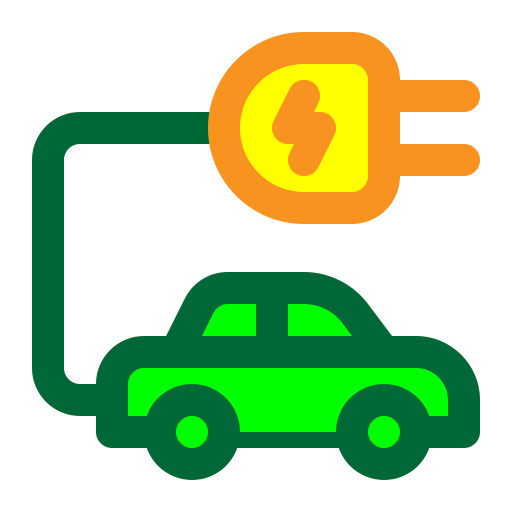 coche eléctrico icono gratis