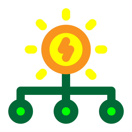 energía solar icono gratis