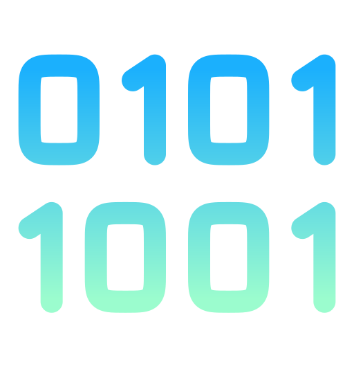 código binario icono gratis