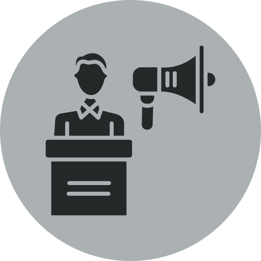 campaña icono gratis