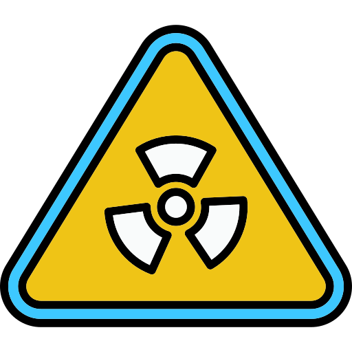 precaución radioactiva icono gratis