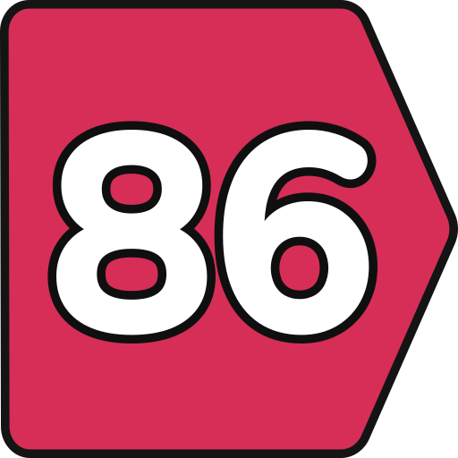 86 icono gratis