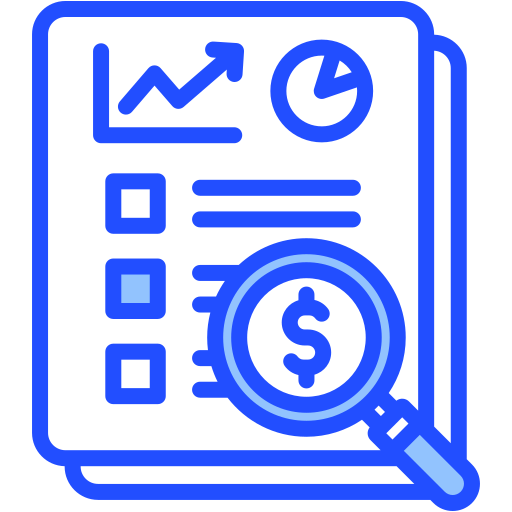 auditoría financiera icono gratis