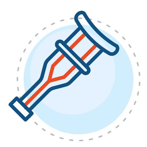 Костыли бесплатно иконка