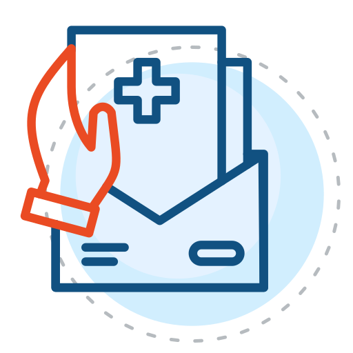 informe médico icono gratis