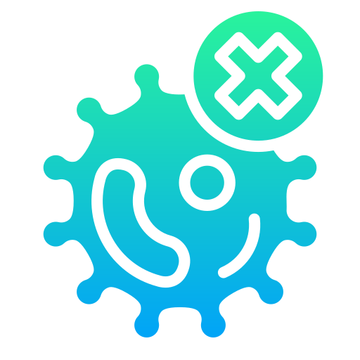 Bacteria free icon Bacteria free icon