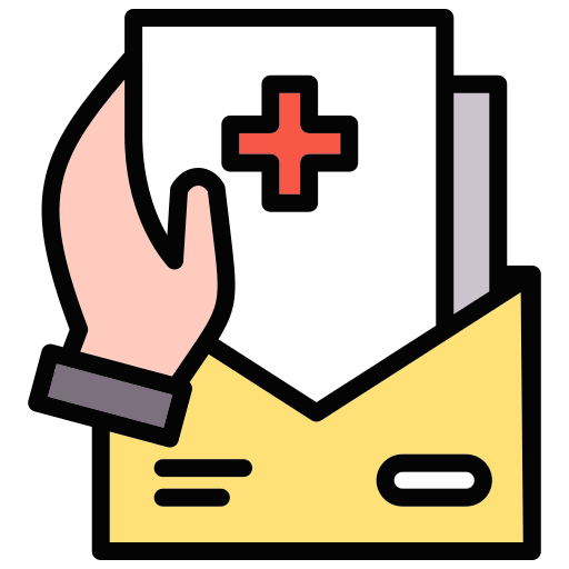 informe médico icono gratis
