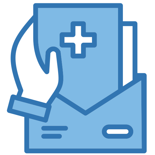 informe médico icono gratis