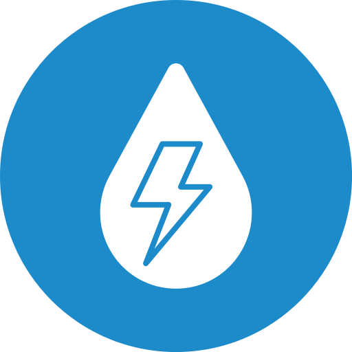 agua electricidad icono gratis