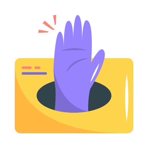 caja de guantes icono gratis