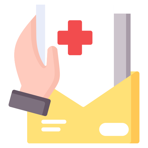 informe médico icono gratis