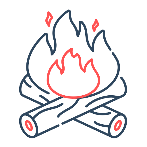 hoguera icono gratis